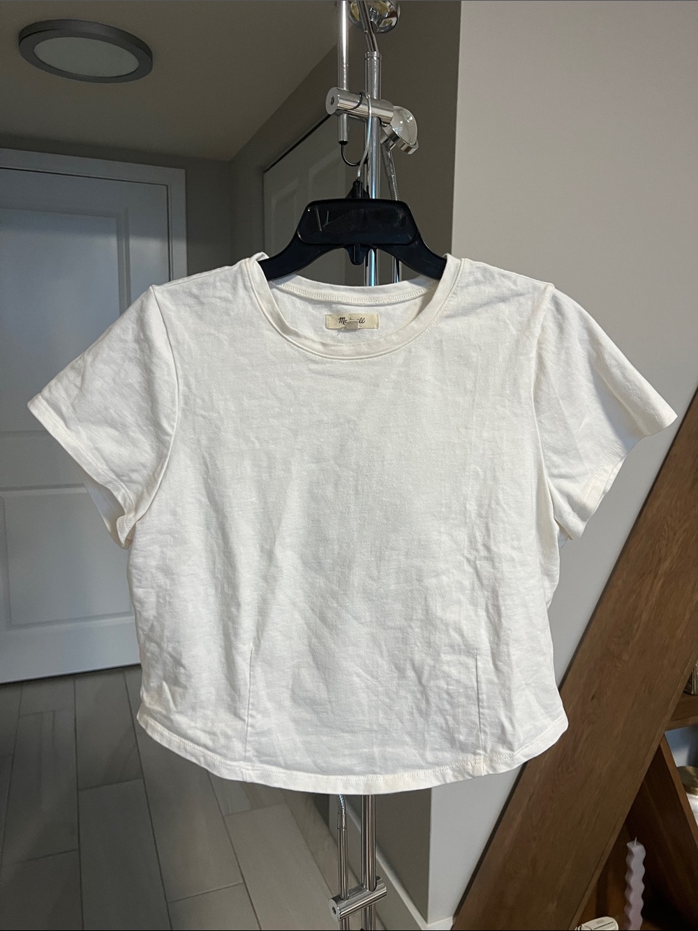 Madewell White Crewneck Tee